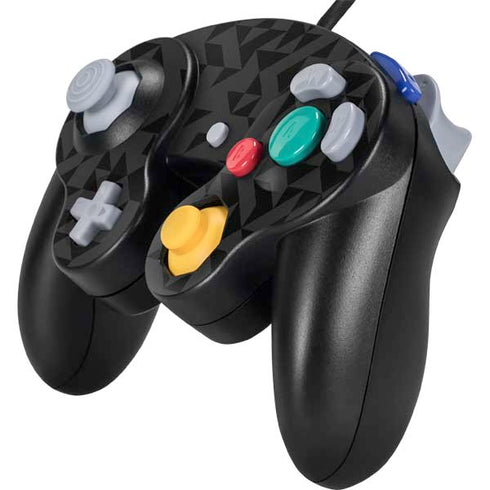 Black Geometric Nintendo GameCube Controller Skin