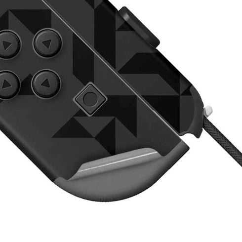 Black Geometric Nintendo Joy-Con (L/R) Controller Skin