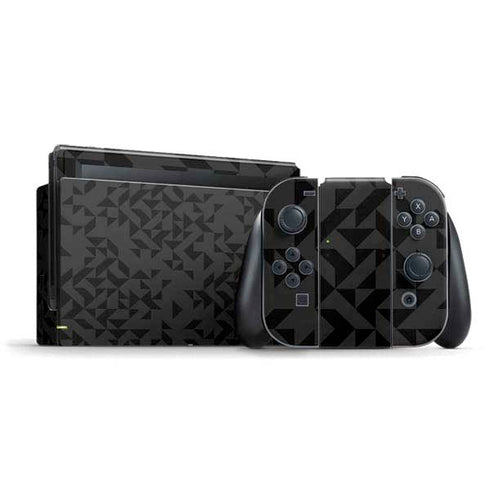 Black Geometric Nintendo Switch Bundle Skin