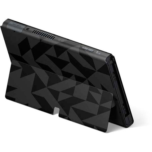 Black Geometric Nintendo Switch OLED (2021) Skin
