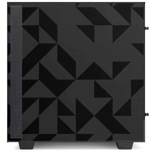Black Geometric NZXT H510 Compact ATX Mid-Tower Case Skin