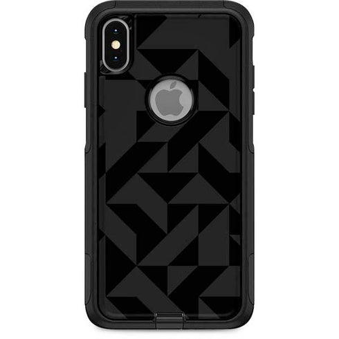 Black Geometric Otterbox Commuter iPhone Skin