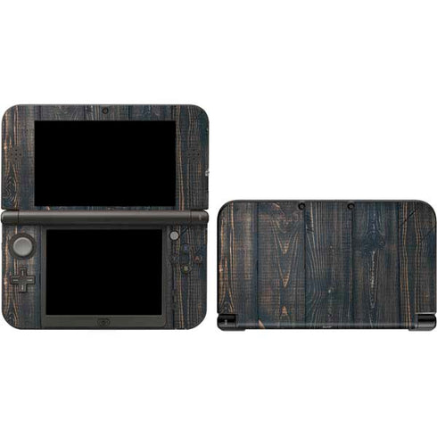 Black Painted Wood 3DS XL 2015 Skin