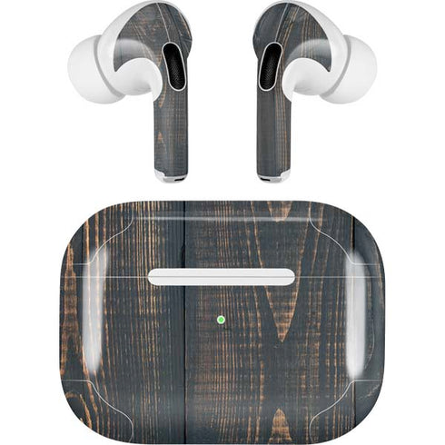 Black Painted Wood AirPods Pro 2nd Gen Skin