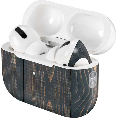 Black Painted Wood AirPods Pro 2nd Gen Skin