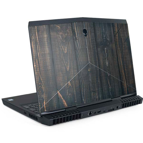 Black Painted Wood Dell Alienware Skin