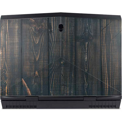 Black Painted Wood Dell Alienware Skin