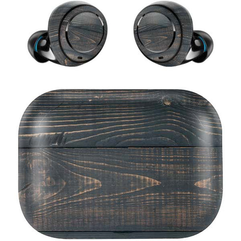 Black Painted Wood Amazon Echo Buds Skin