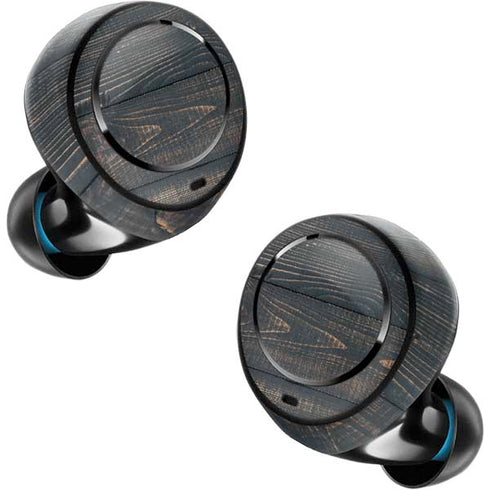Black Painted Wood Amazon Echo Buds Skin