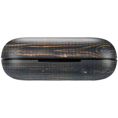 Black Painted Wood Amazon Echo Buds Skin