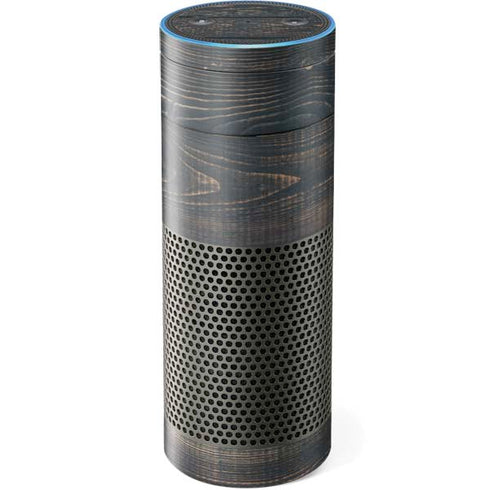 Black Painted Wood Amazon Echo Skin