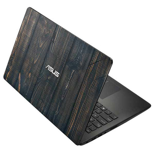 Black Painted Wood Asus X502CA 15.6 Skin