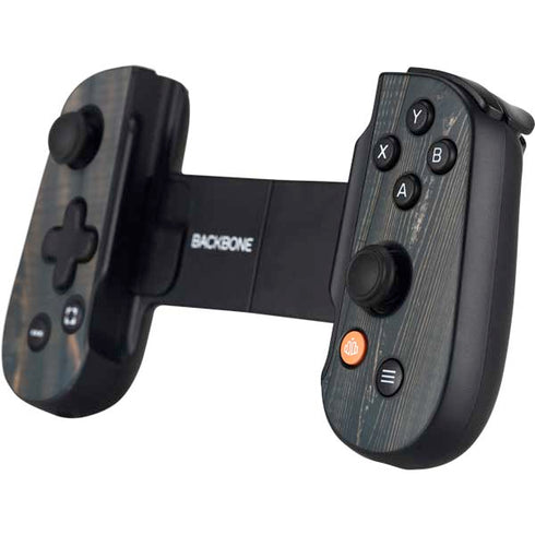 Black Painted Wood Backbone One for iPhone Game Controller Skin