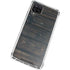 Black Painted Wood Galaxy A12 Clear Case