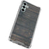 Black Painted Wood Galaxy A13 5G Clear Case