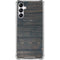Black Painted Wood Galaxy A14 5G Clear Case