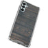 Black Painted Wood Galaxy A15 5G Clear Case