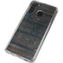 Black Painted Wood Galaxy A21 Clear Case