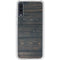 Black Painted Wood Galaxy A50 Clear Case