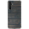 Black Painted Wood Galaxy A54 5G Clear Case