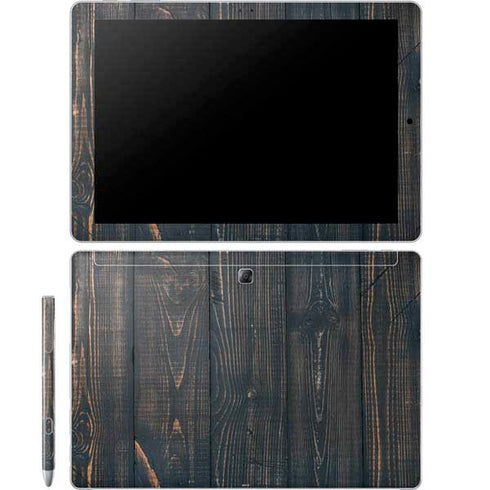 Black Painted Wood Galaxy Book 12in Skin