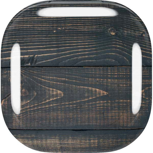 Black Painted Wood Galaxy Buds Live Skin