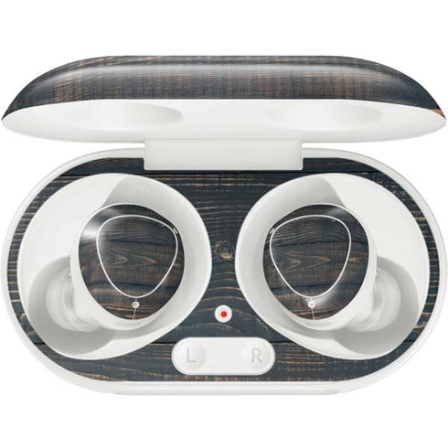 Black Painted Wood Galaxy Buds Plus Skin