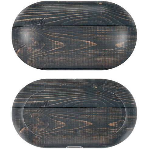 Black Painted Wood Galaxy Buds Plus Skin