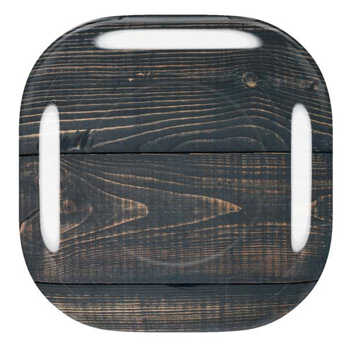 Black Painted Wood Galaxy Buds Pro Skin