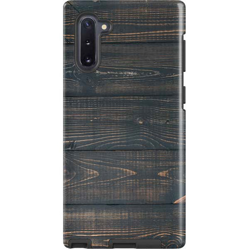 Black Painted Wood Galaxy Note 10 Pro Case