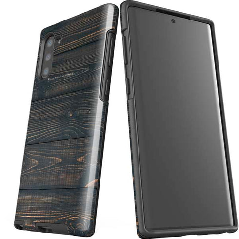 Black Painted Wood Galaxy Note 10 Pro Case