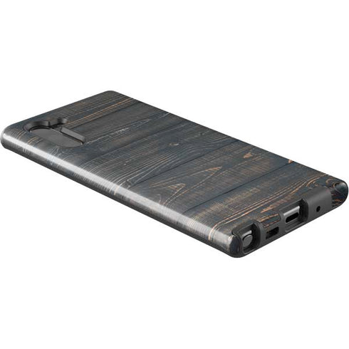 Black Painted Wood Galaxy Note 10 Pro Case