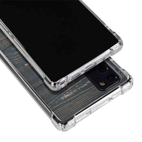 Black Painted Wood Galaxy Note20 5G Clear Case