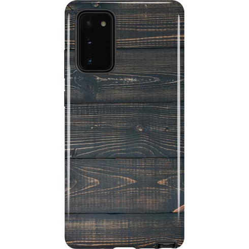 Black Painted Wood Galaxy Note20 5G Pro Case