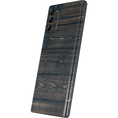 Black Painted Wood Galaxy Note20 5G Skin