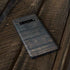 Black Painted Wood Galaxy S10 Plus Skin