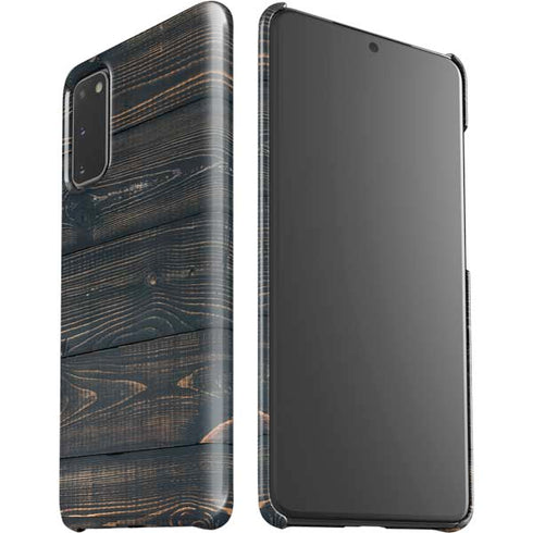 Black Painted Wood Galaxy S20 Lite Case