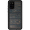 Black Painted Wood Galaxy S20 Plus Waterproof Case