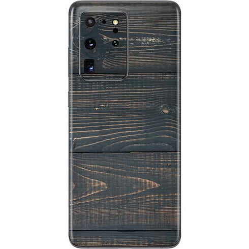 Black Painted Wood Galaxy S20 Ultra 5G Skin