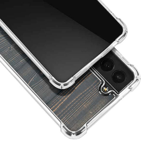 Black Painted Wood Galaxy S21 5G Clear Case