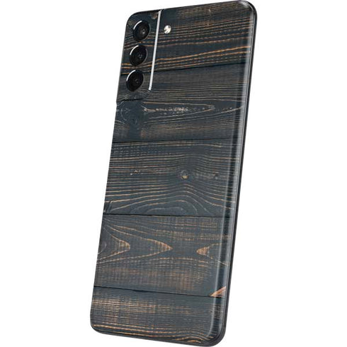 Black Painted Wood Galaxy S21 5G Skin