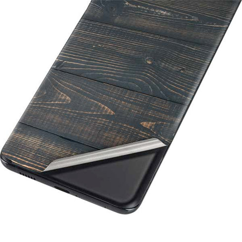Black Painted Wood Galaxy S21 5G Skin