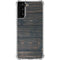 Black Painted Wood Galaxy S21 FE Clear Case