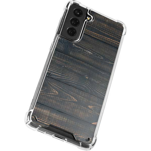 Black Painted Wood Galaxy S21 Plus 5G Clear Case