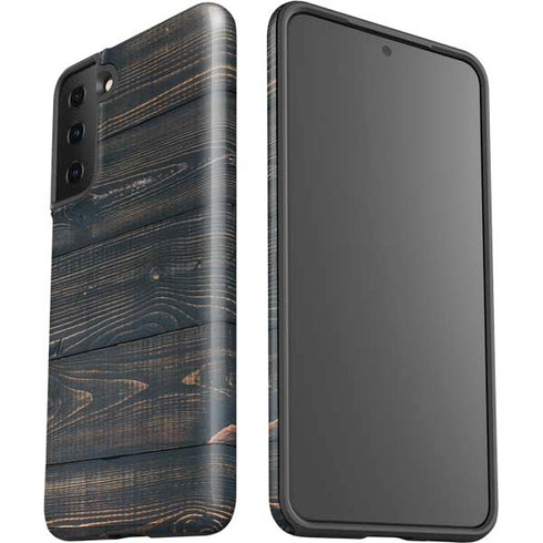 Black Painted Wood Galaxy S21 Plus 5G Pro Case