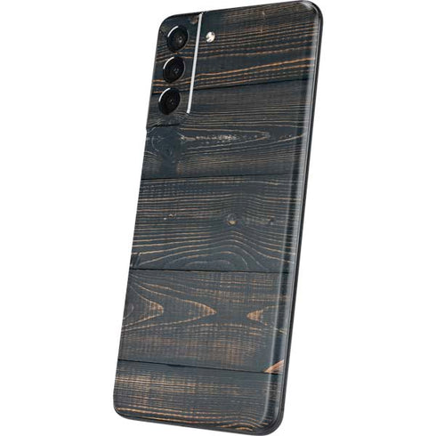 Black Painted Wood Galaxy S21 Plus 5G Skin