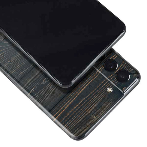 Black Painted Wood Galaxy S21 Plus 5G Skin
