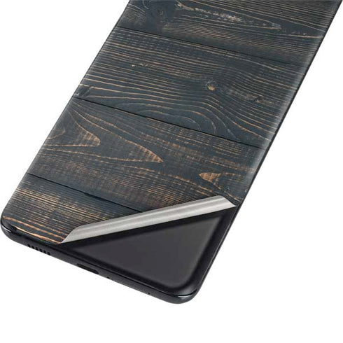Black Painted Wood Galaxy S21 Plus 5G Skin