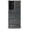 Black Painted Wood Galaxy S21 Ultra 5G Clear Case