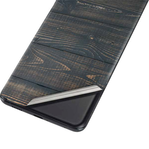 Black Painted Wood Galaxy S21 Ultra 5G Skin